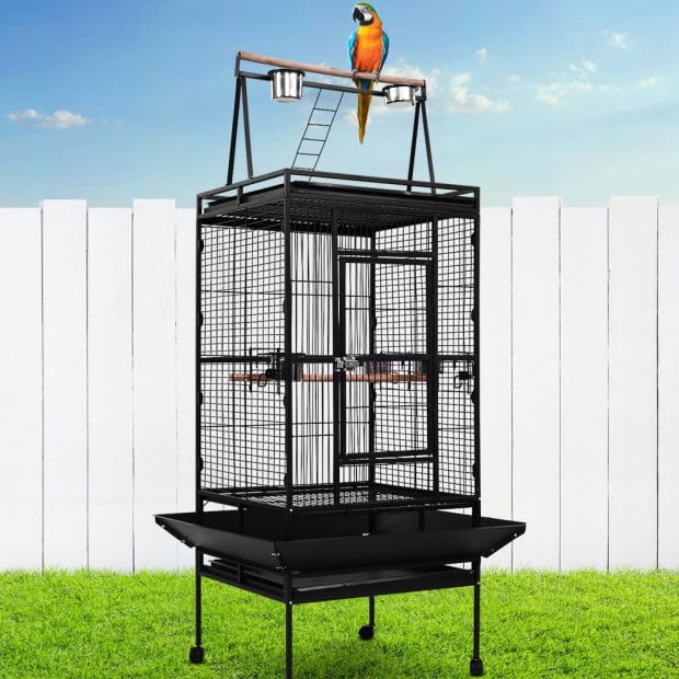 Bird Cage Pet Cages Aviary 173CM Large Travel Stand Budgie Parrot Toys Image 7