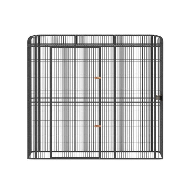 Bird Cage Large Walk-in Aviary Budgie Perch Cage Parrot Pet Huge 203cm Image 3