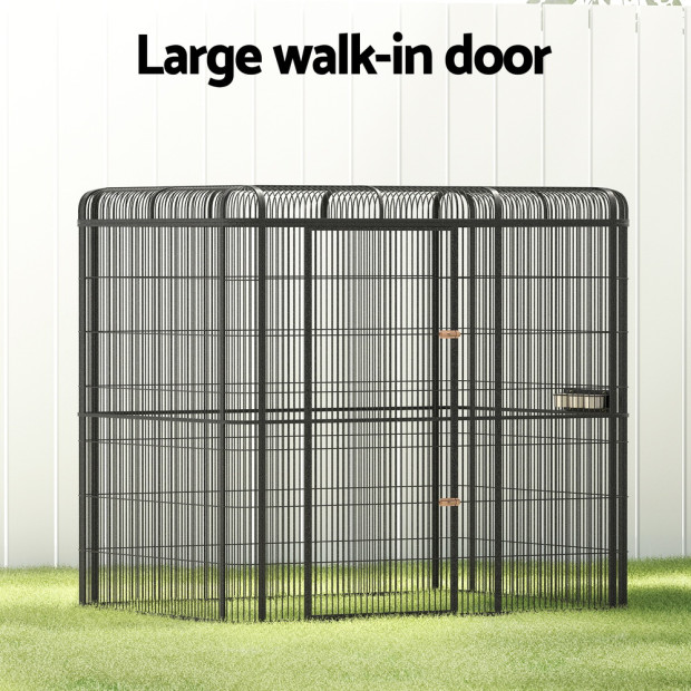 Bird Cage Large Walk-in Aviary Budgie Perch Cage Parrot Pet Huge 203cm Image 4