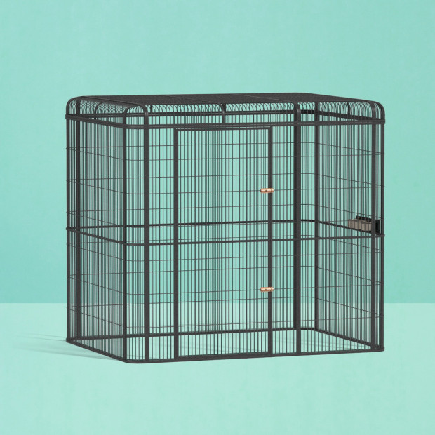 Bird Cage Large Walk-in Aviary Budgie Perch Cage Parrot Pet Huge 203cm Image 7