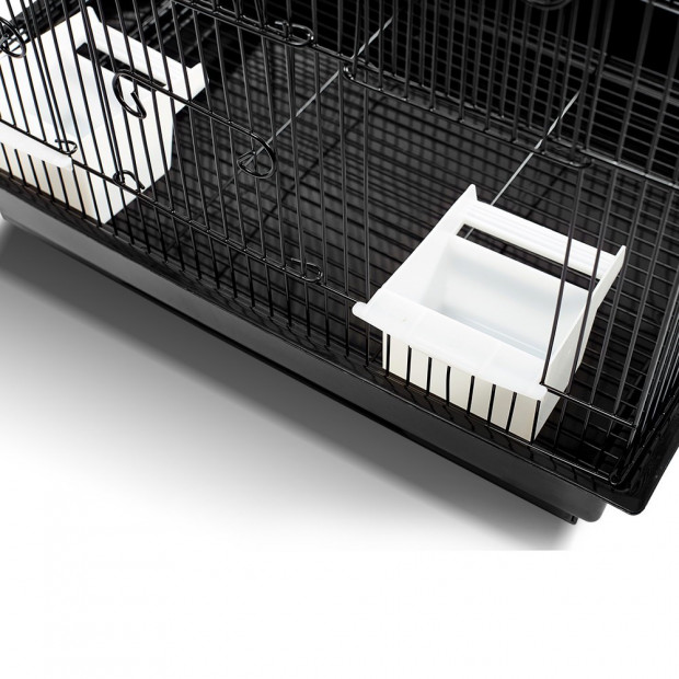 Medium Bird Cage with Perch - Black Image 10