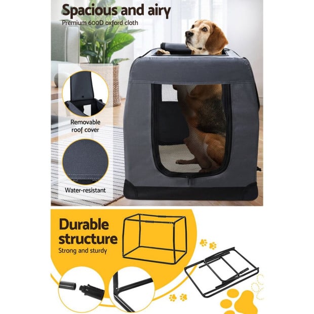 Pet Carrier Soft Crate Dog Cat Travel Portable Cage Foldable 4xl Image 5
