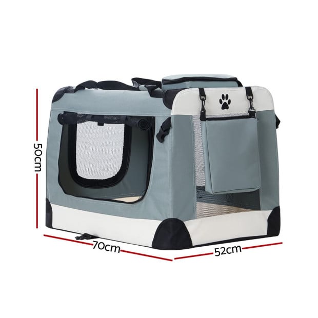 Pet Carrier Large Soft Crate Dog Cat Portable Cage Kennel Foldable Image 2