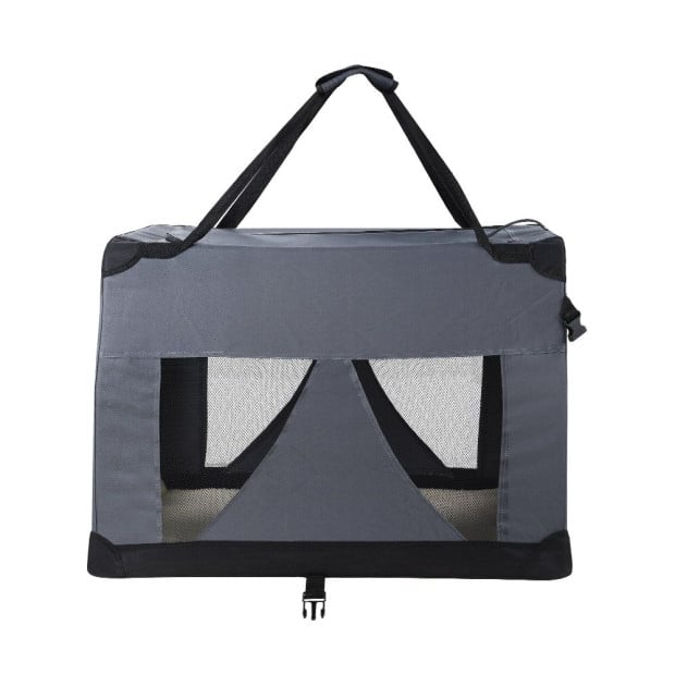 Pet Carrier Crate Dog Cat Travel Portable Cage Kennel Foldable Car M Image 3