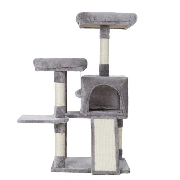 Cat Tree Tower Scratching Post Wood Condo House Bed Trees 103cm