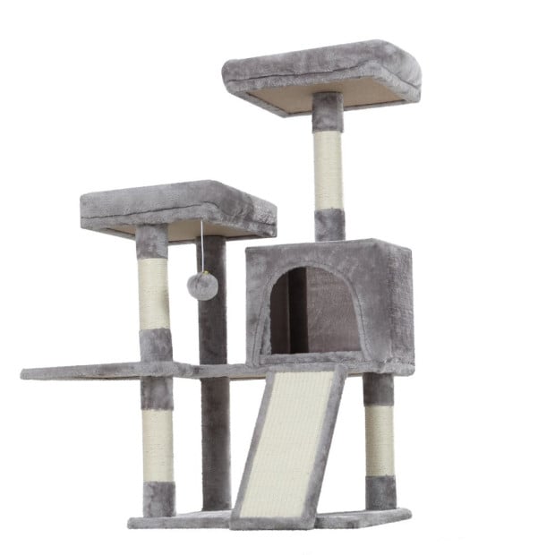 Cat Tree Tower Scratching Post Wood Condo House Bed Trees 103cm Image 2