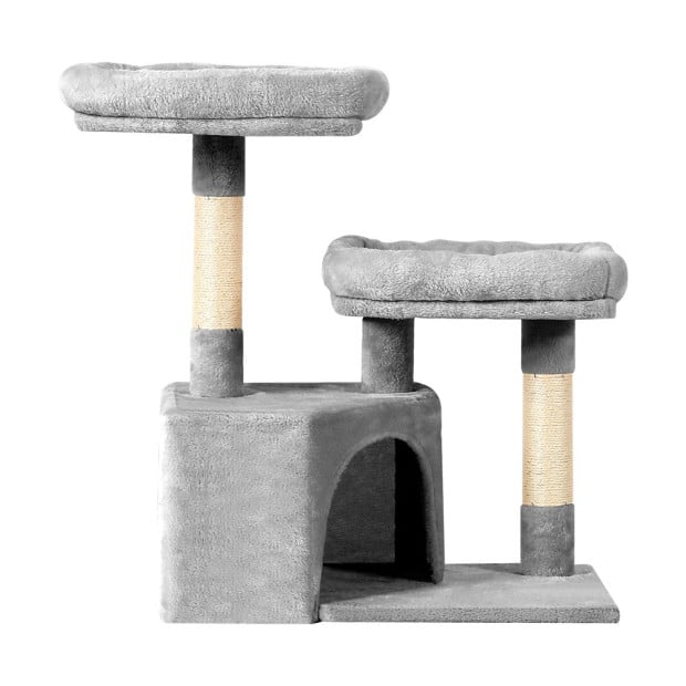 Cat Tree Tower Scratching Post Wood Condo House Bed Trees 69cm Image 3