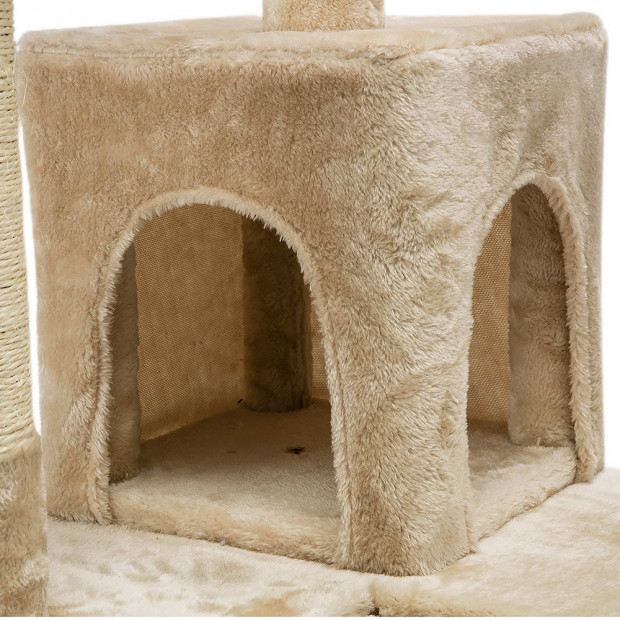 i.Pet 180cm Multi Level Cat Scratching Post - Beige Image 8