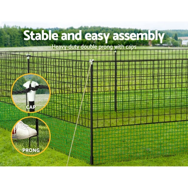 Poultry Chicken Fence Netting Electric Wire Ducks Goose Coop 50mx125cm Image 6