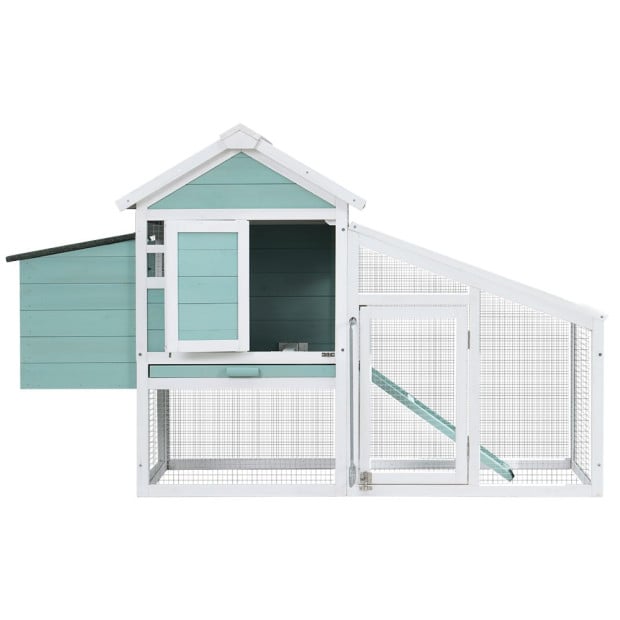Chicken Coop Rabbit Hutch Large House Run Cage Wooden Outdoor Pet Image 3