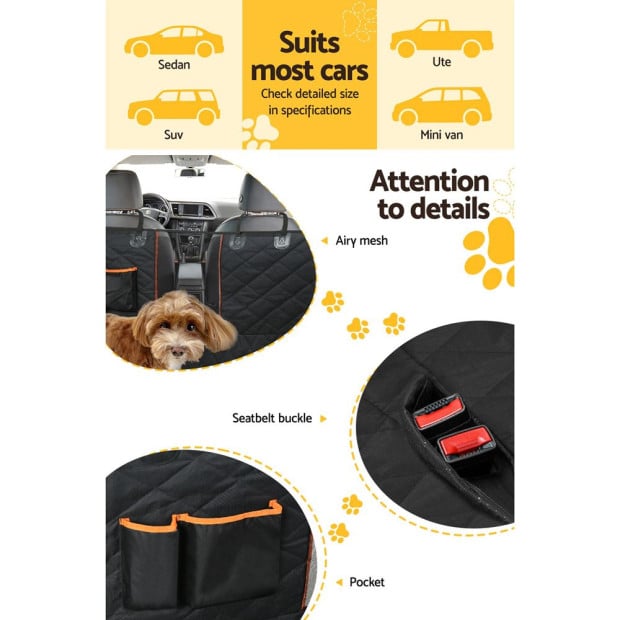 Pet Car Seat Cover Dog Hammock Protector Back Belt Non Slip Mat Image 7