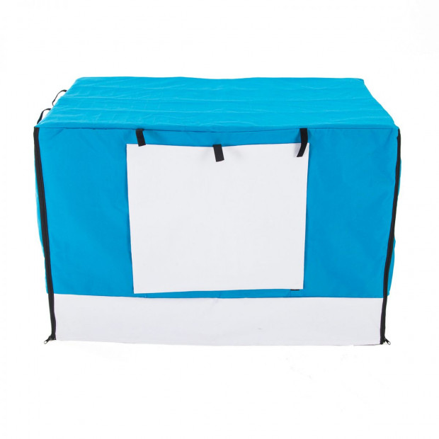 42in Cover for Wire Dog Cage - BLUE Image 8