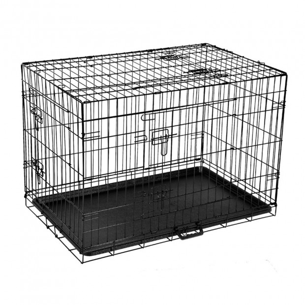 Foldable Pet Cage  36inch  - Black Image 8
