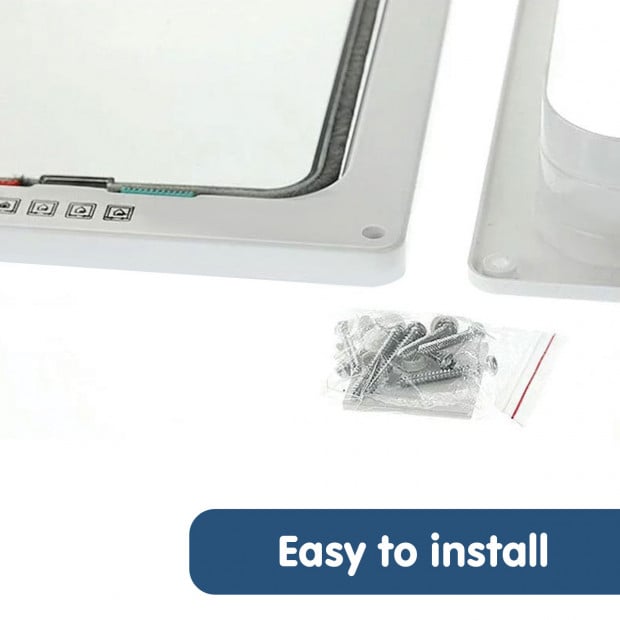 Four Way Pet Door White Image 3