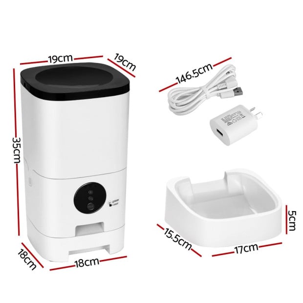 Automatic Pet Feeder 6l Auto Wifi Dog Cat Smart Food App Control Image 2