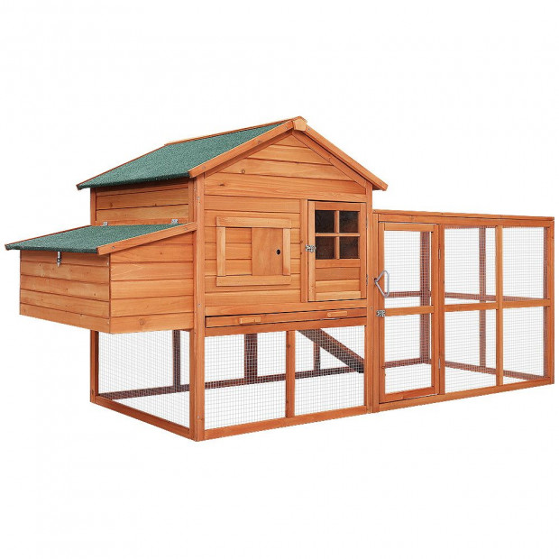 Chicken Coop Wooden Rabbit Hutch Hen Chook House Ferret Large Run XL
