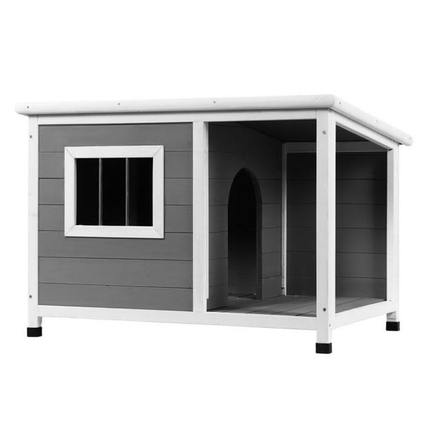 Dog Kennel House Large Wooden Outdoor Pet Kennels Puppy Cabin Log