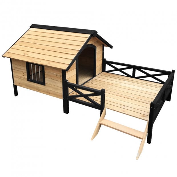 Dog Kennel Kennels Outdoor Wooden Pet House Extra Large XXL Outside