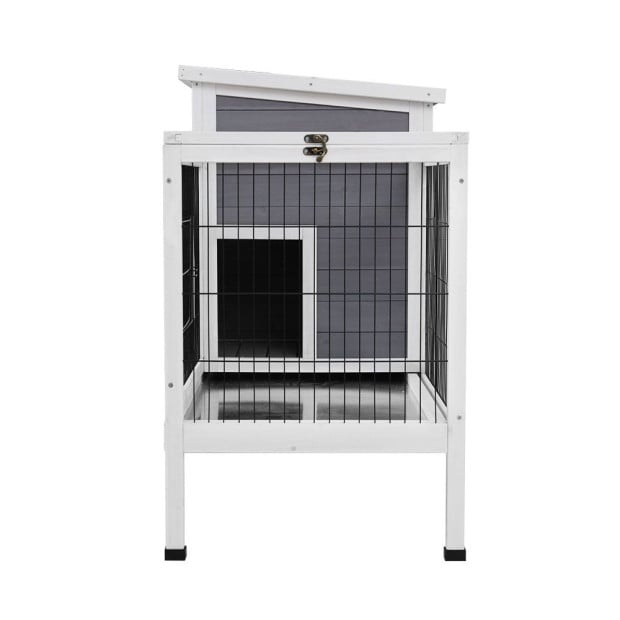 Rabbit Hutch Chicken Coop Wooden Ferret Cage Habitat House - Large Image 4