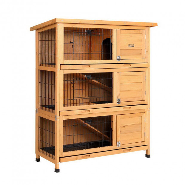 Rabbit Hutches Large Metal Run Wooden Pet House