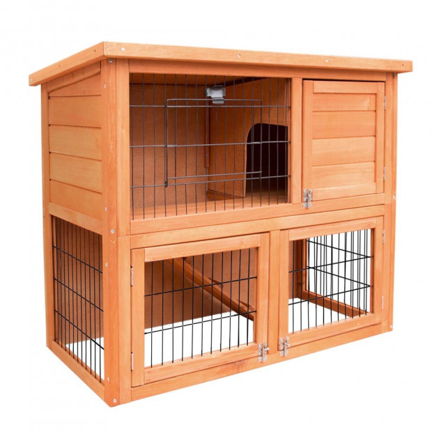 Tal Wooden Pet Coop Double Storey Rabbit Hutch