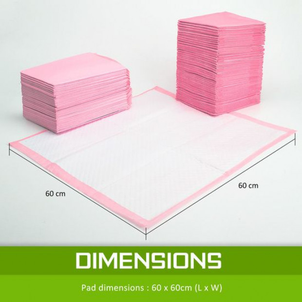 400PCS Pet Toilet Training Pads 7 Layered - PINK Image 8