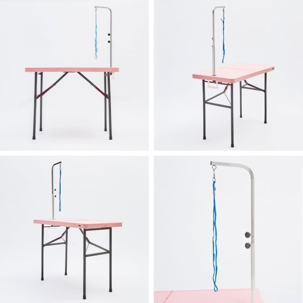 97cm Pet Grooming Table - PINK Image 2