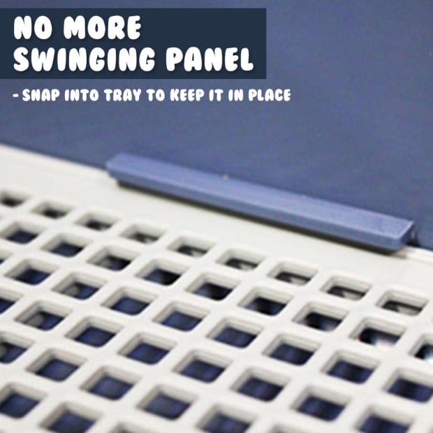 Pet Potty Tray Detachable Wall T2 - Blue Image 3