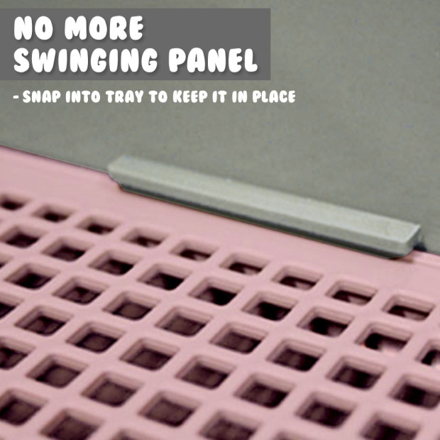 Pet Potty Tray Detachable Wall T2 - Grey Image 3