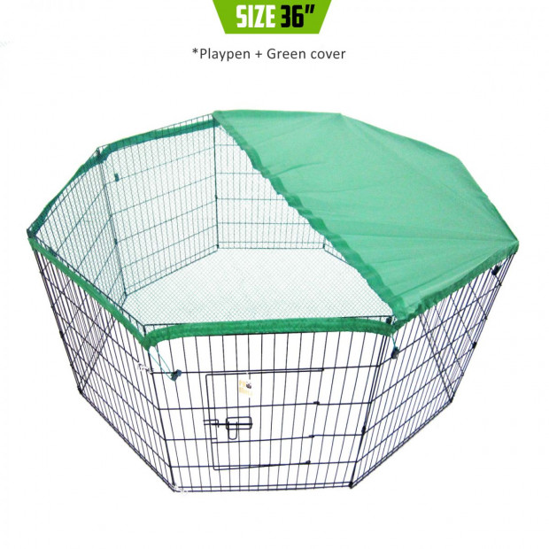 8 Panel Foldable Pet Playpen 36