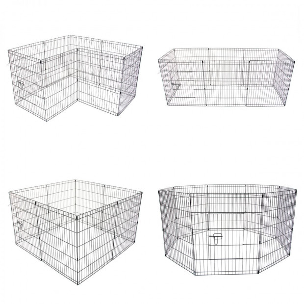 8 Panel Foldable Pet Playpen 36
