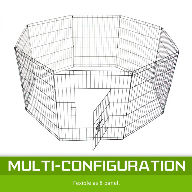 8 Panel Foldable Pet Playpen 36