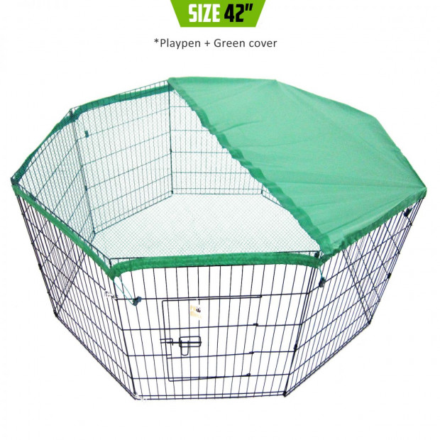 8 Panel Foldable Pet Playpen 42