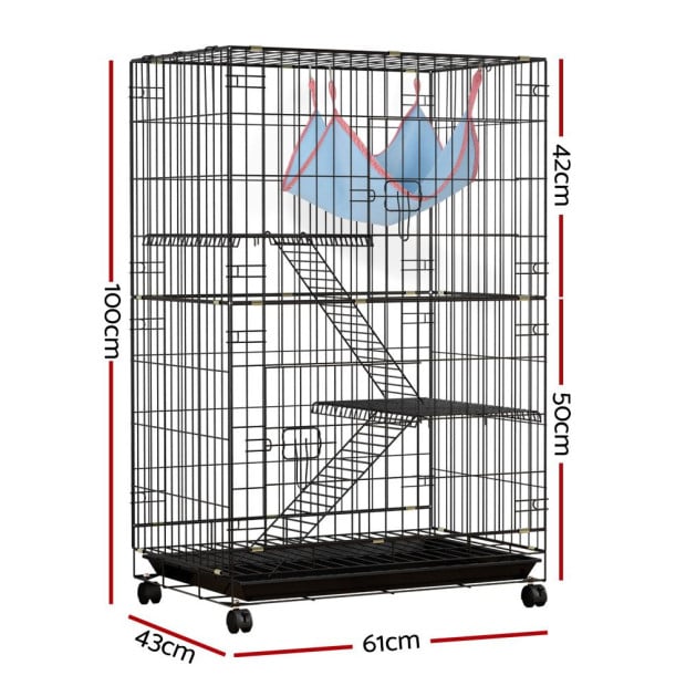 Rabbit Cage Indoor Hutch Guinea Pig Bunny Ferret Hamster Pet Outdoor Image 2