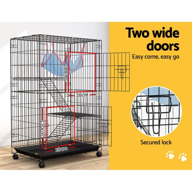 Rabbit Cage Indoor Hutch Guinea Pig Bunny Ferret Hamster Pet Outdoor Image 6