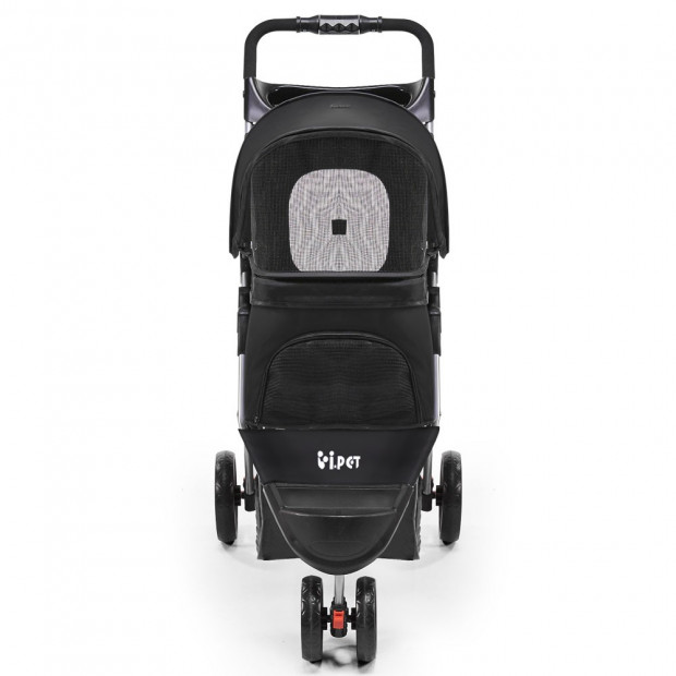 3 Wheel Pet Stroller - Black Image 2