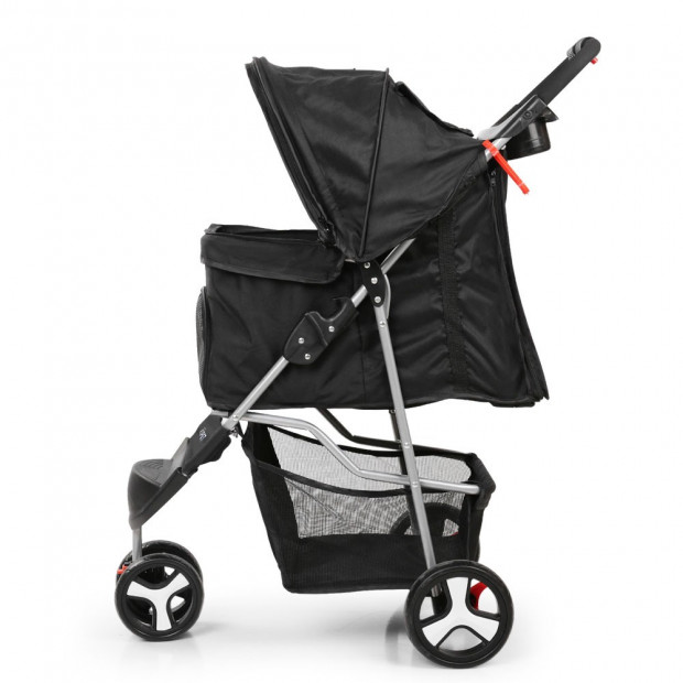 3 Wheel Pet Stroller - Black Image 3
