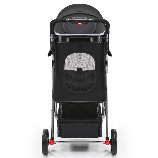 3 Wheel Pet Stroller - Black Image 4