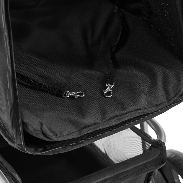 3 Wheel Pet Stroller - Black Image 6