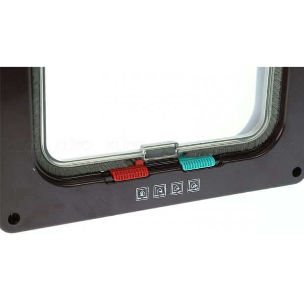 Four Way Pet Door Brown Image 2