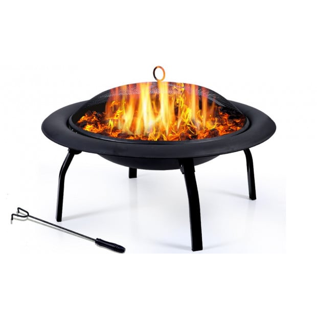Portable Outdoor Fire Pit Bbq Camping Garden Patio Heater Fireplace Image 2