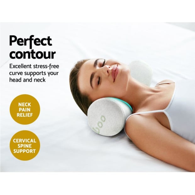 Bedding Memory Foam Pillow Bamboo Pillows Cushion Neck Support Cover Image 4