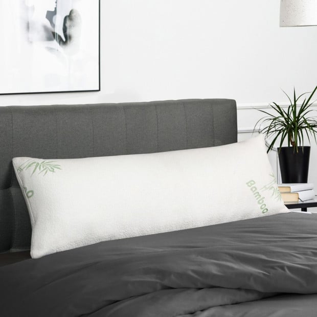 Body Pillow Support Cushion Sleeping Memory Foam Bamboo Fabric Cover Image 7