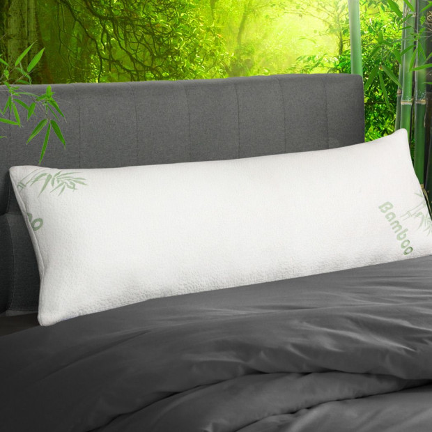 Body Pillow Support Cushion Sleeping Memory Foam Bamboo Fabric Cover Image 8