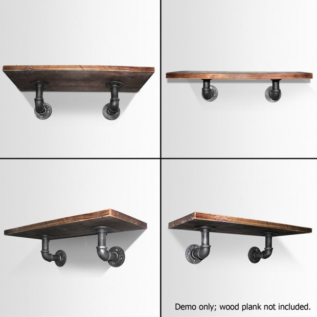 6inch 9 Piece Wall Mounted Shelf Set Image 2