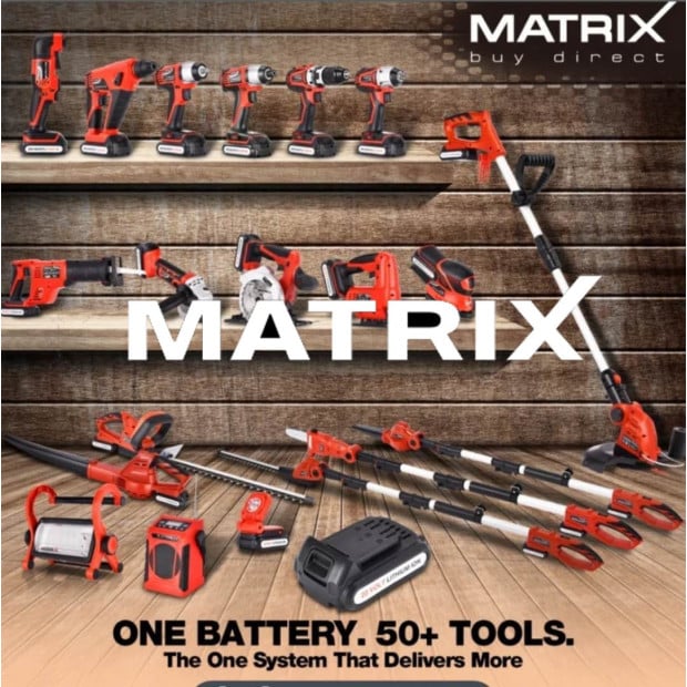 MATRIX 20v X-ONE Cordless Drill Driver Kit Image 12