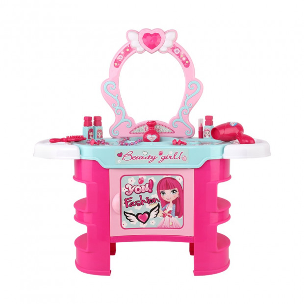 Kids Makeup Desk Play Set - Pink Image 2
