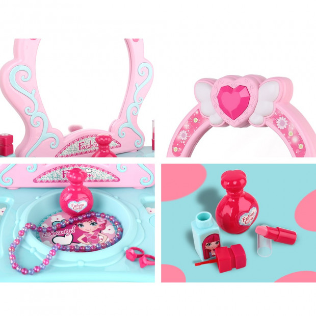 Kids Makeup Desk Play Set - Pink Image 7