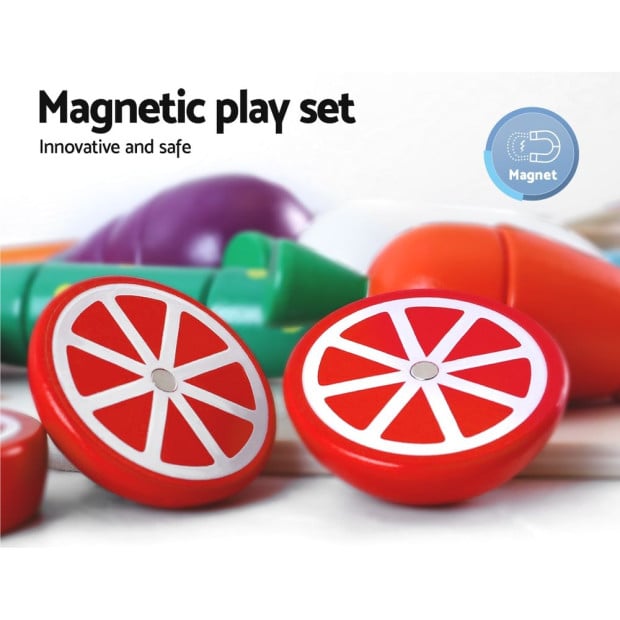 Kids Pretend Play Food Kitchen Wooden Toys Childrens Cooking Utensils Image 5