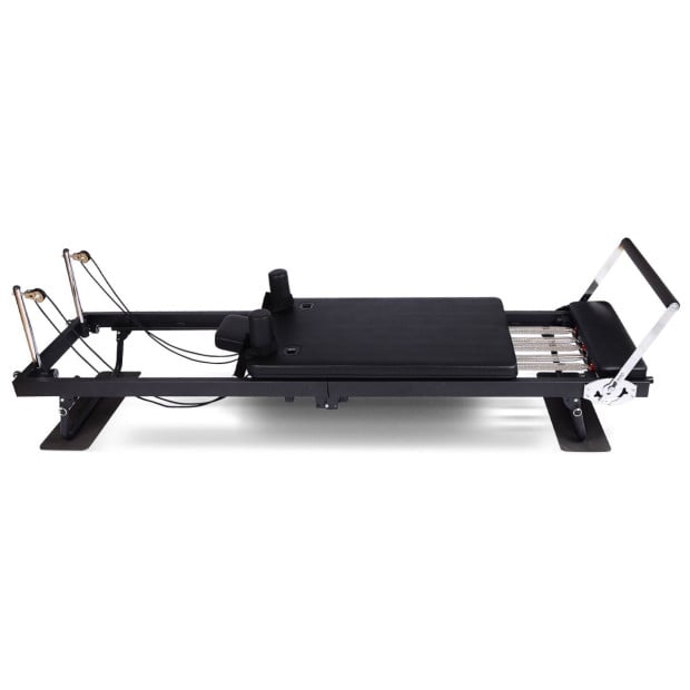 Powertrain Aria Pilates Reformer Machine Steel Foldable Multifunctional Home Gym Equipment Exercise Trainer Black Image 4